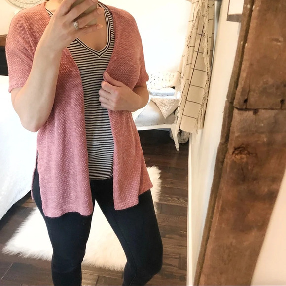 Aeropostale size small boho dusty rose cardigan - Picture 3 of 7